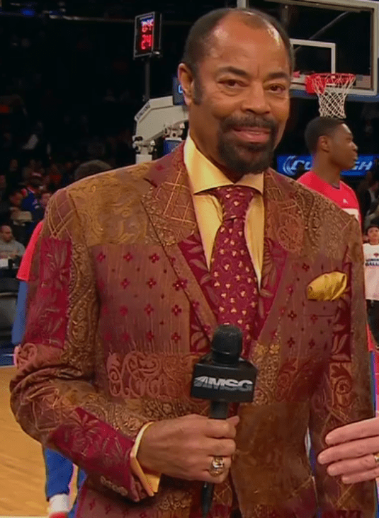This suit is so fly, even Mike Breen can't keep his hands off of it 