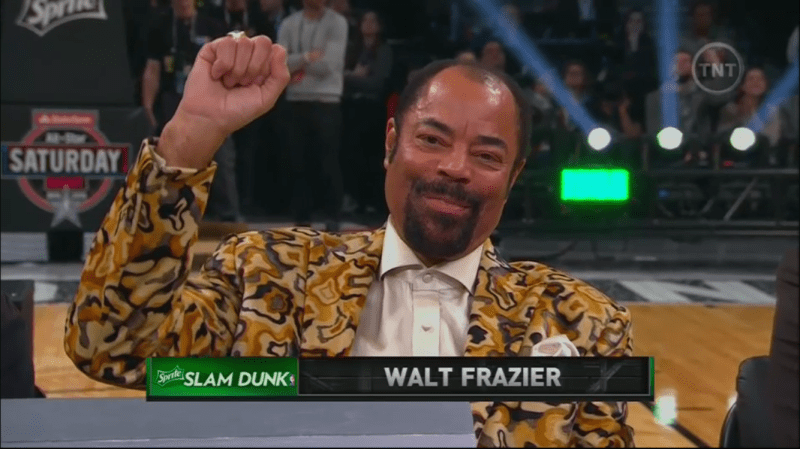 Flyest judge in the history of the dunk contest!